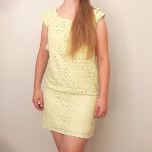 Ronni Nicole Green Eyelet Dress NWT